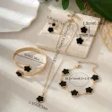 Hot Selling Bright Lucky Flower Jewelry Set - Add Charm and Elegance to Your Style