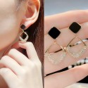 Square Shape Faux Gemstone Drop Dangle Earrings | Elegant & Affordable Jewelry