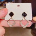 Square Shape Faux Gemstone Drop Dangle Earrings | Elegant & Affordable Jewelry