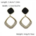 Square Shape Faux Gemstone Drop Dangle Earrings | Elegant & Affordable Jewelry