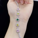 Multi-Color Stones and Zircons Bracelet for Women | Vibrant Fashion Jewelry