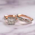 Three-Piece Ring Set, Rose Gold Color Separation | Fashionable Rings for Women – Ultimate Fine