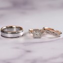 Three-Piece Ring Set, Rose Gold Color Separation | Fashionable Rings for Women – Ultimate Fine