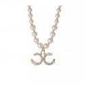 Chanel-Inspired Double C Necklace and Earrings Set | Light Luxury Clavicle Chain Accessories