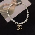 Chanel-Inspired Double C Necklace and Earrings Set | Light Luxury Clavicle Chain Accessories