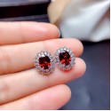 Ruby Open Ring with Fashion Pendant for Women | Elegant Jewelry