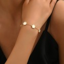 Five-Leaf Flower Bracelet for Women | Elegant, Minimalist Floral Jewelry