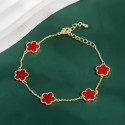 Five-Leaf Flower Bracelet for Women | Elegant, Minimalist Floral Jewelry