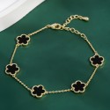 Five-Leaf Flower Bracelet for Women | Elegant, Minimalist Floral Jewelry