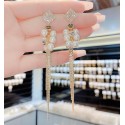 Elegant Long Pearl Tassel Earrings for Women | Sophisticated Fashion Jewelry