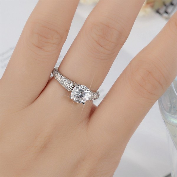 Elegant Engagement Gemstone Ring for Women | Zircon Ring