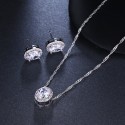 Elegant Necklace Pendant Sweater Chain with High-End Earrings for Women