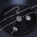 Elegant Necklace Pendant Sweater Chain with High-End Earrings for Women