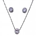 Elegant Necklace Pendant Sweater Chain with High-End Earrings for Women