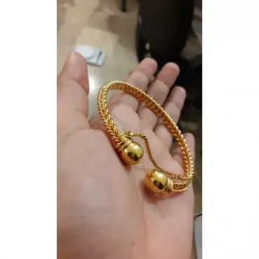 24K Gold Plated Handmade Bangles - Snake Back Design | Free Delivery in Pakistan | Single Bangle