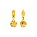 Xuping Alloy Electroplating Hollow Four-Leaf Ball Flower Earrings | Stylish Jewelry