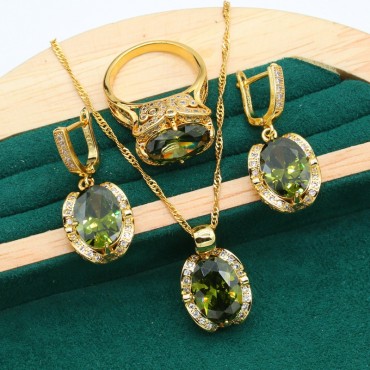 Zircon Ladies Jewelry Set | Luxury Jewelry Accessories for Women