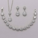 RAKOL Retro Luxury Water Drop Jewelry Set – Earrings, Bracelet, and Necklace