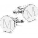 LOLIAS Classic Initial Cufflinks for Men | Elegant Accessories with Gift Box