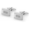 Mr.Van Crystal Rectangle Cufflinks for Men