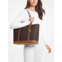 Michael Kors Jet Set Travel Logo Tote Bag - Brown Acorn