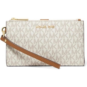 Michael Kors Adele Double-Zip Wristlet 7+