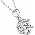 Moissanite Earrings & Necklace Jewelry Gift Set – 2.0 CTW 