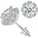 Moissanite Earrings & Necklace Jewelry Gift Set – 2.0 CTW 