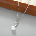 Elegant European & American Bridal Jewelry Set Pearl Diamond